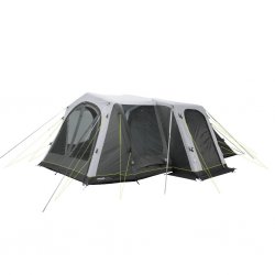 Outwell Montana 6 Air spacious family tent for six people with three doors and high comfort in the sleeping cabin.
