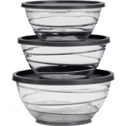 Flamefield Bowl Set 3 pcs with Lids