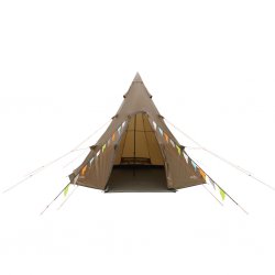 Easy Camp Rands Tipi set up and ready – the open door invites you to a spacious and comfortable stay in nature.