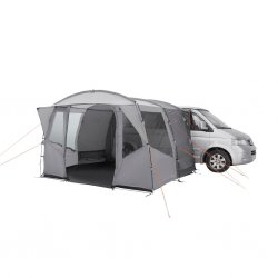 Easy Camp Reine has a large rain-protected entrance at the front of the car tent.