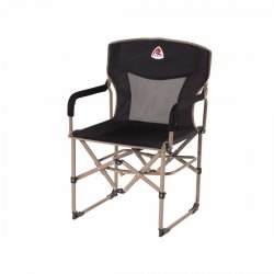 Robens Settler is a camping chair with a robust steel frame, armrests and good backrests.