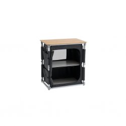 Organise your kitchen with the Outwell Padres camping kitchen unit featuring a sturdy wooden chopping board and a cabinet with t