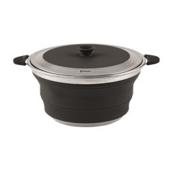 Collapsible pot of 4.5 L with lid from Outwell.