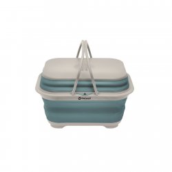 Outwell Collaps portable sink with lid and handle for camping.