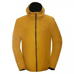2117 Flistad Eco 2.5L Mustard is a light shell jacket for hiking and camping.