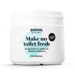 Biocool Make My Toilet Fresh sanitary tablets for toilet anchors in caravans and mobile homes.