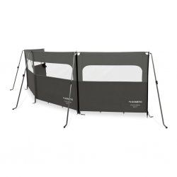 Dometic Poled Break Rest 3 windscreen for caravan and motorhome with window and crossbar.