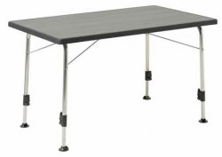Dukdalf Stabilic 3 Wood Grey - Durable camping table with adjustable legs and water resistant table top.