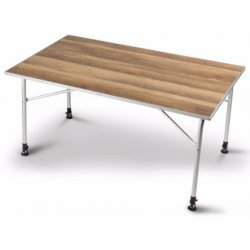 Water, heat and UV light resistant camping table. Dometic Zero Oak Large.