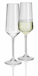Champagne glass Savoy from Flamefield in 2 pack, manufactured in durable polycarbonate.