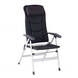 Isabella Thor, a camping chair with a high backrest and small pack size.