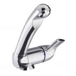 Reich Keramik Style single-lever mixer with micro switch for caravan and motorhome.