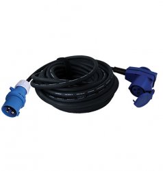 25 m Connecting cable for caravans and mobile homes from Smart Living. Angled contact with extra jack on the caravan / motorhom