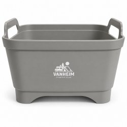 The 16-litre Vanheim Flexa washing-up bowl is perfect for camping in caravans, motorhomes and tents.