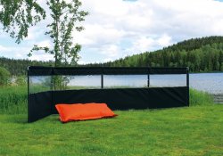 Sturdy windscreen for camping from Svenska Tält. Suitable for a seasonal site.