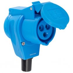 CEE Female Angled with Schuko connector on the back.