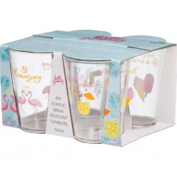 Beautiful drinking glasses in a 4-pack from Flamefield