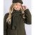 Pinewood Harriette Padded Fleece Jacket Women Green/Suede brown