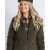 Pinewood Harriette Padded Fleece Jacket Women Green/Suede brown