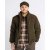 Pinewood Harrie Padded Fleece Jacket Men Green/ Suede Brown