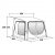Dimensional drawing of the awning Outwell Tide 320SA