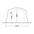 Door sketch of the family tent Outwell Parkdale 4PA
