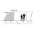 Height measurements for Outwell Hayward Lake 5ATC tent.