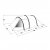 Dimensional sketch of the 5-person camping tent Outwell Earth 5.