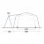Door sketch for the family tent Outwell Airville 6SA