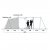 Height sketch for Outwell Knoxville 7SA family tent.