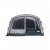 The front of the tent extension can be opened fully or half.
