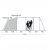 Height sketch of Outwell Wood Lake 6ATC Family tent.