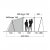Height sketch of Outwell Ashwood 5 tent