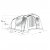 Dimensional sketch for Outwell Ashwood 5 family tent