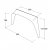 Dimensional sketch for the car coupling