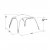 Dimensions for the garden tent Outwell Event Lounge L