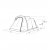 Dimensional sketch for Outwell Blackwood 4 tent.