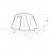 Dimensional drawing for the Outwell Nevada 4 family tent
