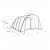 Dimensions sketch for the family tent Outwell Denver 5.