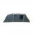 The back of the tent has a small rain-protected entrance that leads directly into the common living room.