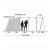 Height measurements for the Outwell Florida 6 Air family tent.