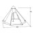 Dimensions for Easy Camp Moonlight Tipi