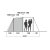Height for tent and sleeping cabin Easy Camp Huntsville 400