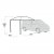 Dimensional drawing Easy Camp Stryn Sunroof