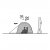 Elevation drawing Easy Camp Rondane 2 Tent