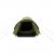 Setesdal 2 dome tent straight from the front with the door open, showing the entrance, vestibule and sleeping cabin.