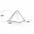 Elevation sketch of the Easy Camp Otra Tipi – generous ceiling height provides plenty of space for a comfortable and airy tent e