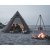 Atmospheric evening at Easy Camp Otra Tipi – a warming fire and close-to-nature experiences create the perfect camping feeling.