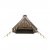 Easy Camp Vaulen Tipi with an open entrance – spacious and inviting, with an A-frame pole for added stability and protection.