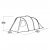 Floor plan for inner tent and living room for Easy Camp Hidra 4